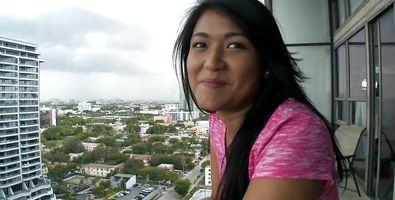 Playful Alexis Glory deep throats perverted pussy tester