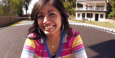 Sausage riding scene with a voracious latin maid Ruby Rayes