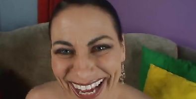 Pretty honey Harley Rain with massive tits receives a rough doggy style plowing