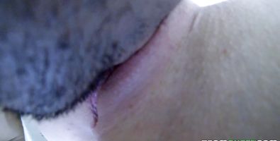 Lovely blonde babe Dakota James gets on her knees and sucks a pipe