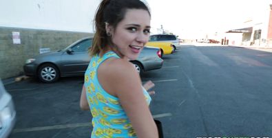 Cute darling Zoey Foxx model gets her tight pink cave roughly nailed