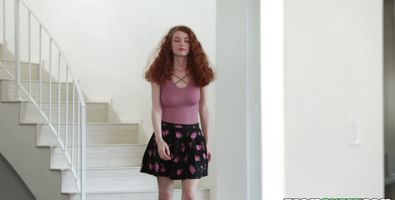 Playsome redhead slut Abbey Rain gets hammered hard